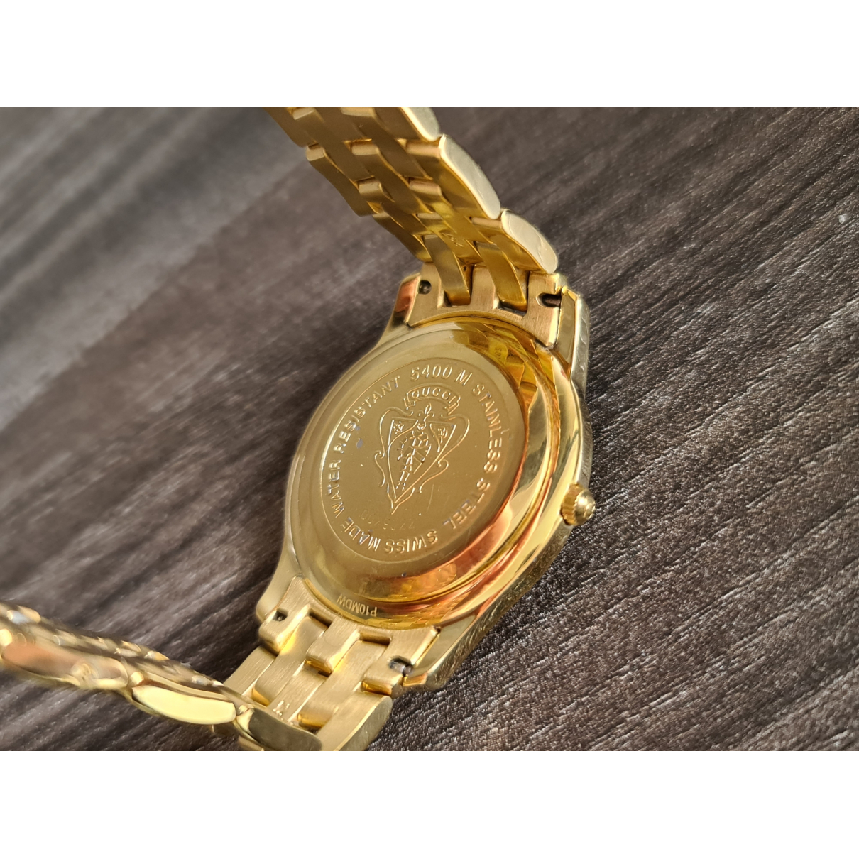 Watch Gucci Black in Gold plated - 24418259